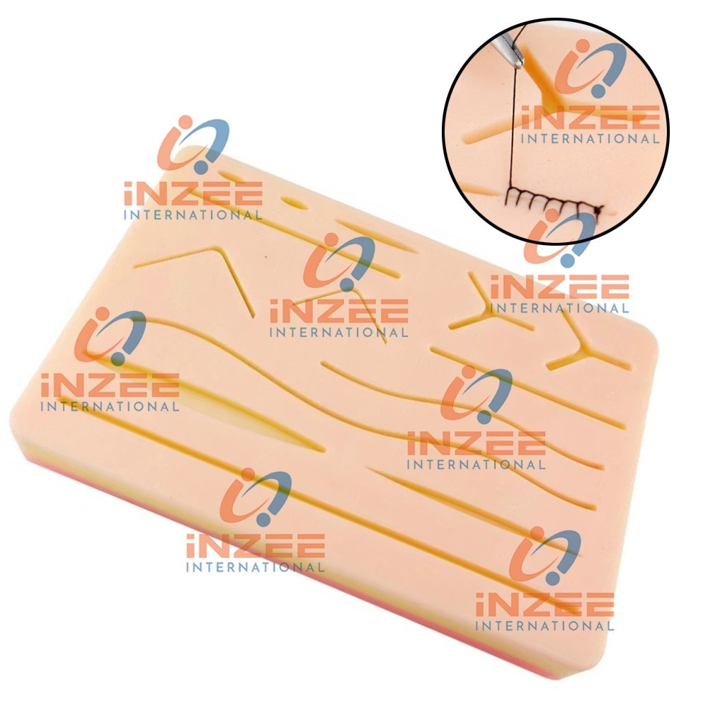 New Medical Skin Suture Practice Silicone Pad Wound Simulated For Training Kit