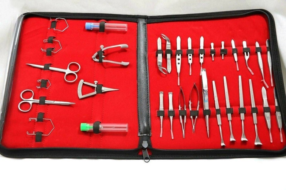 32 PCs German Ophthalmic Cataract Eye Micro Surgery Instruments Kit Complete Set