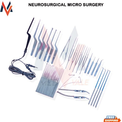 Neurosurgical Micro Surgery Set Instruments Yasargill 43 Pcs Set
