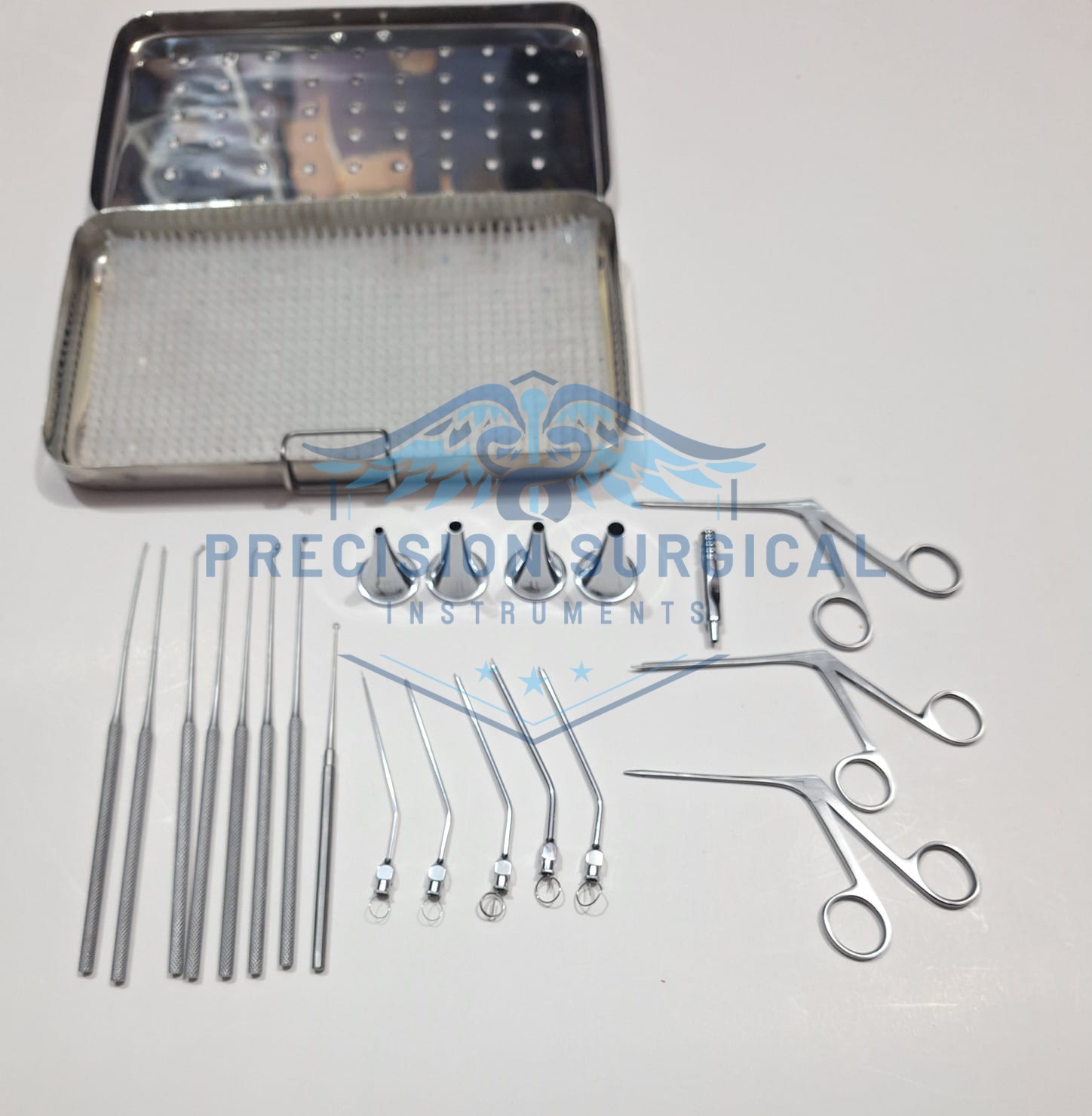 Myringotomy Instruments Set Of 15 Instruments For ENT Myringoplasty