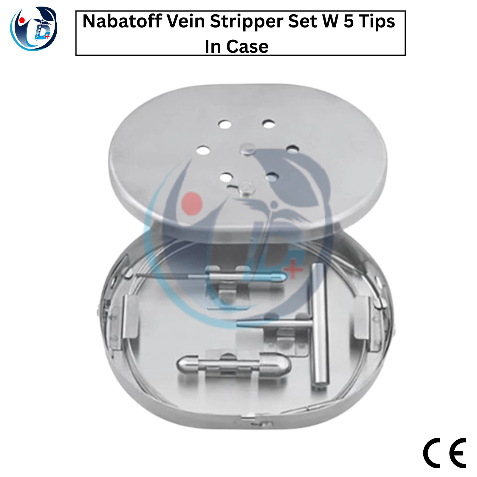 Nabatoff Vein Stripper Set W 5 Tips In Case surgical orthopedic instrument